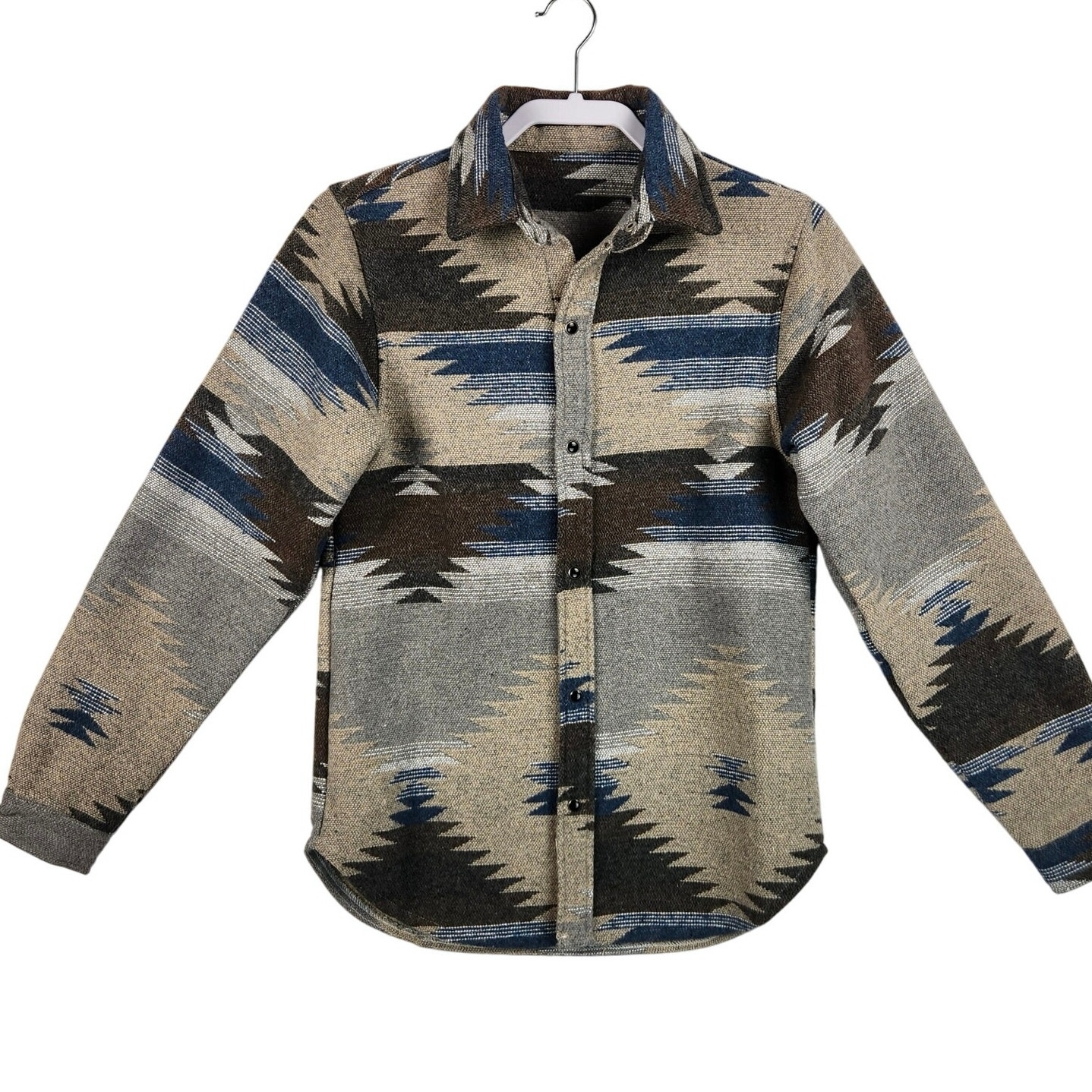 Xinnuo - Heavy Woven Shirt Aztec/Western Design Boys Sz Lg Euc